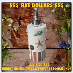 ✅Free w/purchase Cute seashell soap dispenser